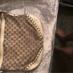 Gucci Beige and Brown Crossbody Bag